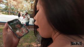 ”Hun, I'm just in the park, don't worry!”