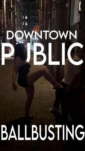 **** Public Ballbusting Beatdown - Double Femdom Spitting, Face Slapping & CBT - Featuring Goddess Jay