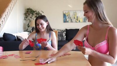 Strip spoons with the losers stripping down and performing a deep blowjob