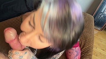 Big Titty Huge ASS Goth Slut Can Barley Take His Thick Cock!!