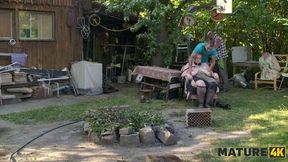 Curious Encounter: Kinky Giantess Diana's Outdoor Adventure with Two Strangers