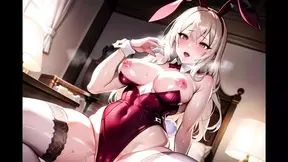 Hot Anime Playboy Bunny Girl (with pussy masturbation ASMR sound!) Uncensored Hentai