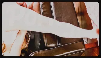 Redhead Asian chick gives a footjob and swallow a dick