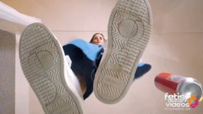 I'll crush you under my Adidas sneakers ( Giantess Floorviews with Lena C ) - 640p wmv