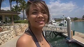 Cassidy Banks In After Diving And A Tasty Dinner, Cassidy Gets A Creampie In Hawaii