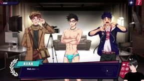 Bara anime yaoi gets destroyed by big cock Poseidon gushing creampie