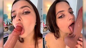 FROM PUSSY TO MOUTH, SO YOU CAN TASTE YOURSELF (Squirt + Orgasm) - NiceKristina