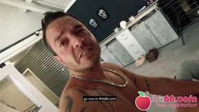 Naugthy German Pornstar AshyleyCumstar allows him to eat her big fat pussy! Flirt66