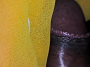 Locker Room Handjob in checking open door