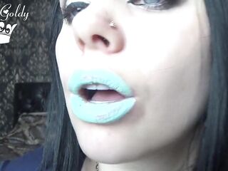 My nice-looking blue lipstick