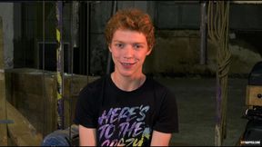 Cute redhead sub twink Avery Monroe bound by Sebastian Kane