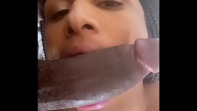 ZAZA ZARIAA SUCKS BBC AGAIN~ I Love Suckin Him...Welp He Made Me Shoot A Big Cumshot