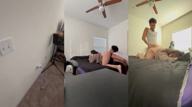 Roommate’s cheating GF got disciplined in my gaming chair while BF watched on the phone