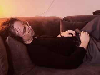 I was tired after work and decided to treat myself to a little smth on the bed.
