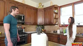 My Stepmom On Her Knees Sucking My Dick And Popping Out