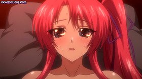 Anime redhead with big boobs gets fucked