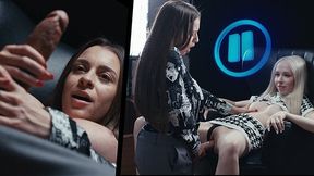 Shemale Time Stop Sex - Big Tits Brunette Grows Futa Cock And Freeze Fucks Blonde Girl With Josephine Jackson And Nata Ocean