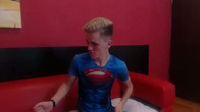 Skinny Guy with Superman Tshirt