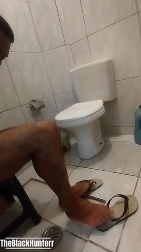 Filming Colleague in the Bathroom