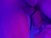 Stripping Wet Neon Shorts and Showing Cute Ass