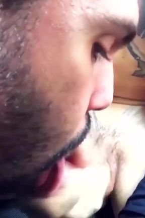 He Sucked in the Car and Took Cum From His Big Cock