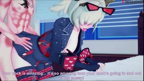 Busty anime babe gets netorared in POV