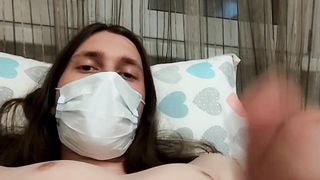 Femboy milks his ugly trouser snake and demolishes it