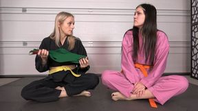 AUTUMN EARNS HER GREEN KARATE BELT