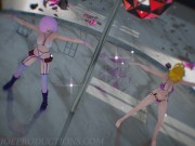 MMD SFW Pink Misaka And Aylin - Elect 1097