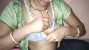 Best Blowjob Scene of Indian Hot Girl Janvibhabhi, Newly Married Girl Girl Blowjob to Her Husband Before Fucking