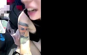 Beautiful chick in the car 1st part