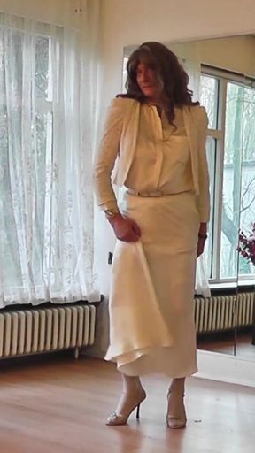 Must-share moment from "Smooth &amp; Shiny Silk Slides Over Nylon Stockings"