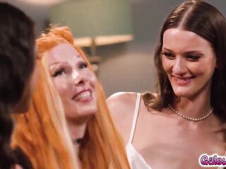 Rocky Emerson and Olivia Madison comfort Robin