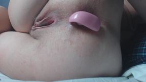 Pregnant Anal with Beads and