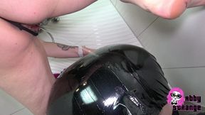 Lia Pisses All Over My Plump, Shiny Ass