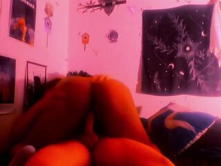 Real pair recording at home whilst a soap opera plays in the background