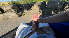 City Tour gone Wild - Risky Handjob, Blowjob and Doggy - Almost caught!