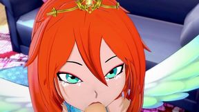 stella gives a blowjob in pov - cartoon parody