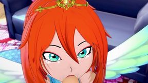 stella gives a blowjob in pov - cartoon parody