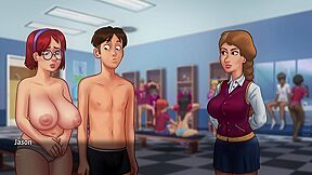I Show Off My Huge Cock And Jenny With Large Tits Grabs My Dick Summertime Saga (jenny, Debbie, Anon)) With Car Toon