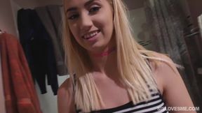 Slim Blonde Cutie Sierra Nicole Enjoys Her Step-bro's Hefty Boner In Steamy Close-up Scenes