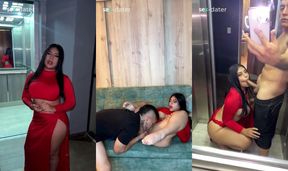 Neighbor's Dripping Colombian Pussy Smothers Birthday Face Gushing Destroyed