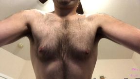 POV Hairy Chest Worship & Gay JOI