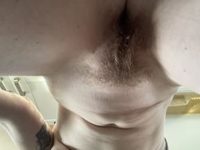 Hot British mature MILF rubs clit and blows vape smoke