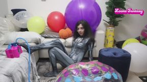 Owllete pumps up jumbo beach ball and miss SnapBack balloon