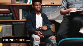 Young Perps - Naughty Black Boy Darien Foster Gets Dominated By LP Officer To Get Out Of Troubles