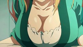 Blonde Anime Girl Rides Him Cowgirl in Bedroom
