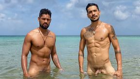 Sexy Latin Hunks Find A Secluded Spot By The Beach To Get Naked And Naughty