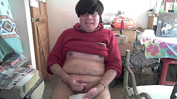 Cute emo bear masturbation