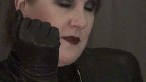 Alluring Black Leather Gloves Hold Power over You.